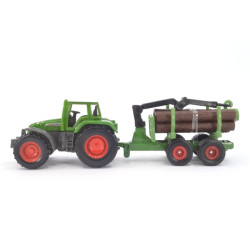 Fendt Favorit 926 Vario with forestry trailer