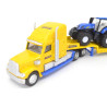 Freightliner Coronado with low loader and 2 New Holland T7070 tractors