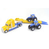 Freightliner Coronado with low loader and 2 New Holland T7070 tractors