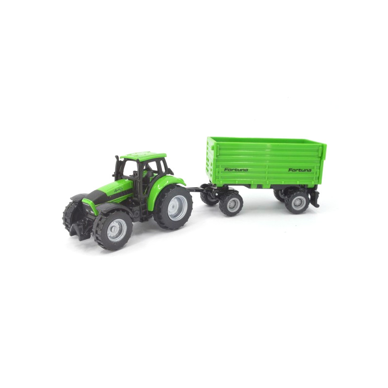 Deutz Fahr Agrotron 265 with Fortuna 2-axle three-sided tipper