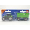 Deutz Fahr Agrotron 265 with Fortuna 2-axle three-sided tipper