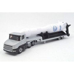 Scania CT14 Tieflader mit Ariane Rakete