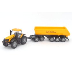 JCB 8250 Tractor with dolly and tipper trailer
