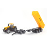JCB 8250 Tractor with dolly and tipper trailer