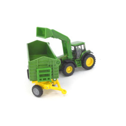 John Deere 6920S mit Frontlader und Kippanhänger