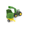 John Deere 6920S mit Frontlader und Kippanhänger
