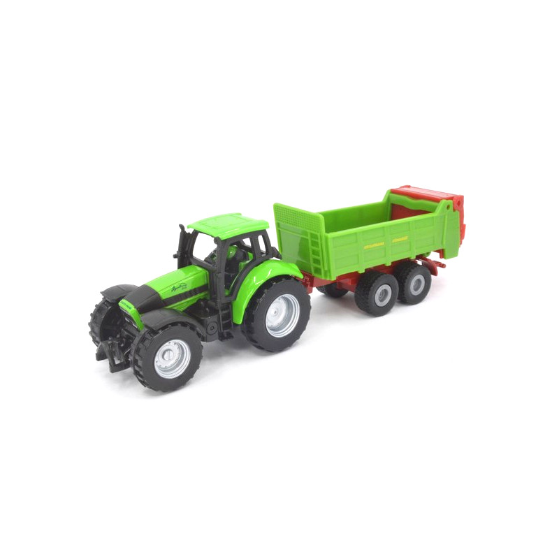 Deutz Agrotron 256 Traktor mit Strautmann Miststreuer