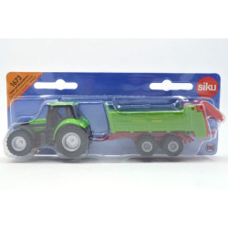 Deutz Agrotron 256 Traktor mit Strautmann Miststreuer