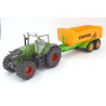 Fendt 936 Traktor mit Joskin Hakenliftanhänger