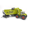 Claas Axion 850 mit Frontlader und Kippanhänger mit Dolly