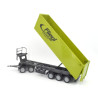Claas Axion 850 mit Frontlader und Kippanhänger mit Dolly