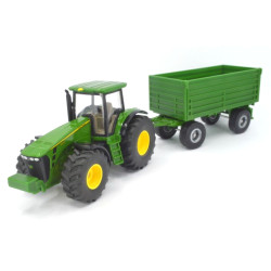 John Deere 8430 Traktor mit Anhänger