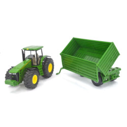 John Deere 8430 Traktor mit Anhänger