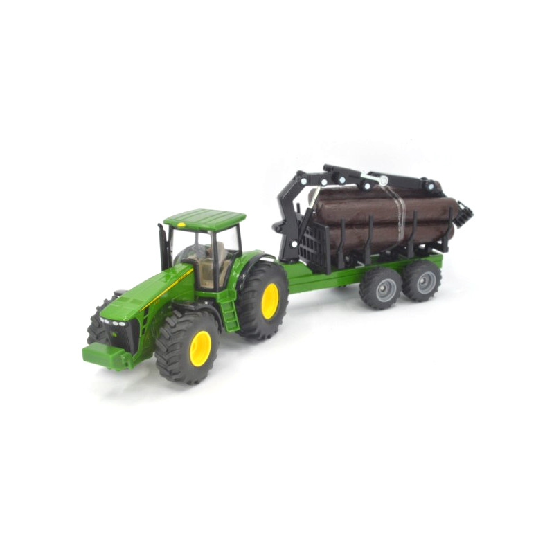 John Deere 8430 Traktor mit Forstanhänger