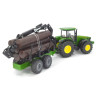 John Deere 8430 Traktor mit Forstanhänger
