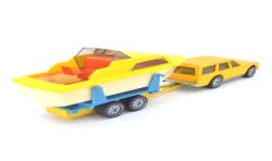 Ford Granada with boat