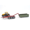 JCB 8250 Fastrac met Fortuna afzetcontainer