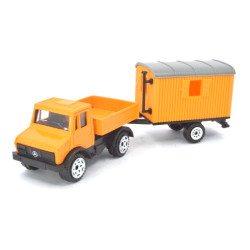 Mercedes Unimog U1500 mit Bauwagen