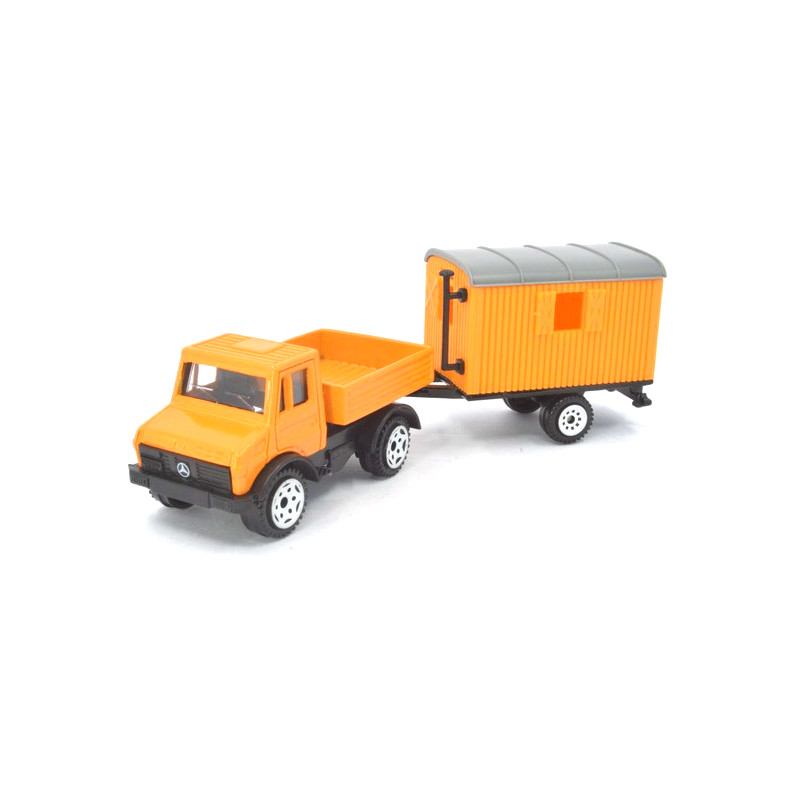 Mercedes Unimog U1500 met bouwkeet
