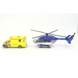 Mercedes Sprinter Ambulance met helicopter Politie