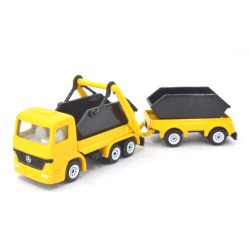 Mercedes Actros with trailer and skip containers