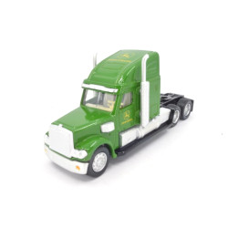 Freightliner Coronado with low loader and John Deere tractors