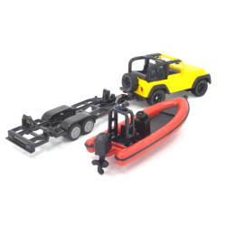 Jeep Wrangler with boat