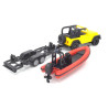 Jeep Wrangler with boat