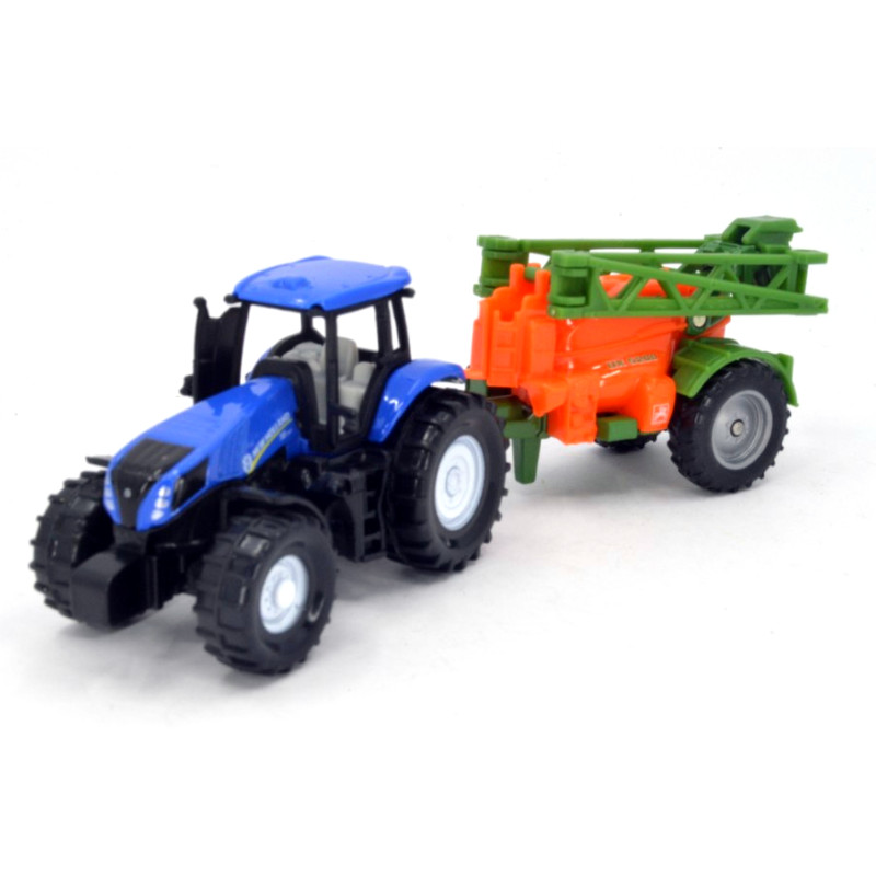 New Holland T8.390 met Amazone getrokken veldspuit UX 5200