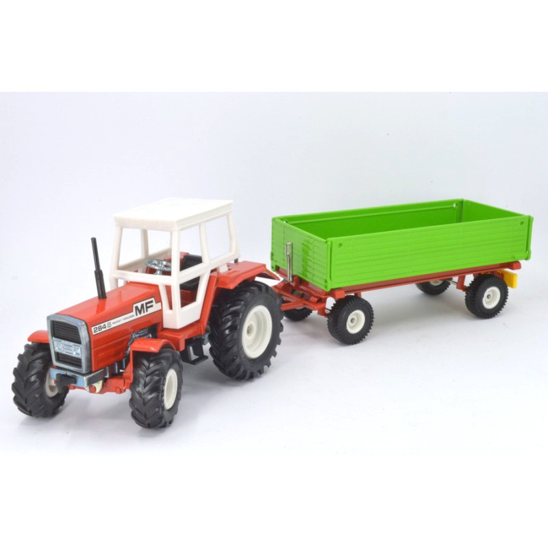 Massey Ferguson MF284S tractor with tipper trailer