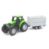 Deutz Fahr Agrotron 256 tractor met vee aanhanger en koe