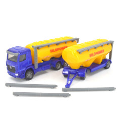 Mercedes Arocs silo truck with silo trailer "Silopower"