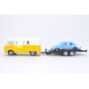 Volkswagen T1 met aanhanger en VW Kever