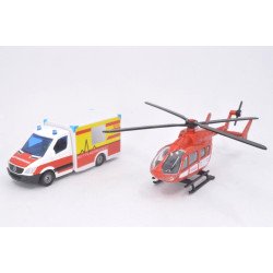 Miesen Ambulanz und Eurocopter EC145 Traumahubschrauber