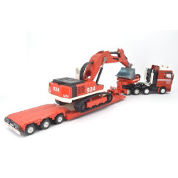 MAN TGA zwaartransport met Liebherr R-974 graafmachine "Max Goll"