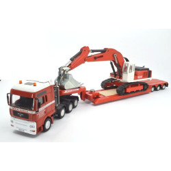 MAN TGA zwaartransport met Liebherr R-974 graafmachine "Max Goll"
