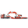 MAN TGA zwaartransport met Liebherr R-974 graafmachine "Max Goll"