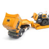 Scania R620 with low loader and Liebherr 556 wheel loader