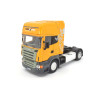 Scania R620 met dieplader en Liebherr 556 wiellader