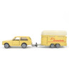 Range Rover with horse trailer