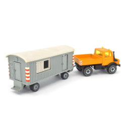 Mercedes Unimog 1500 with construction trailer