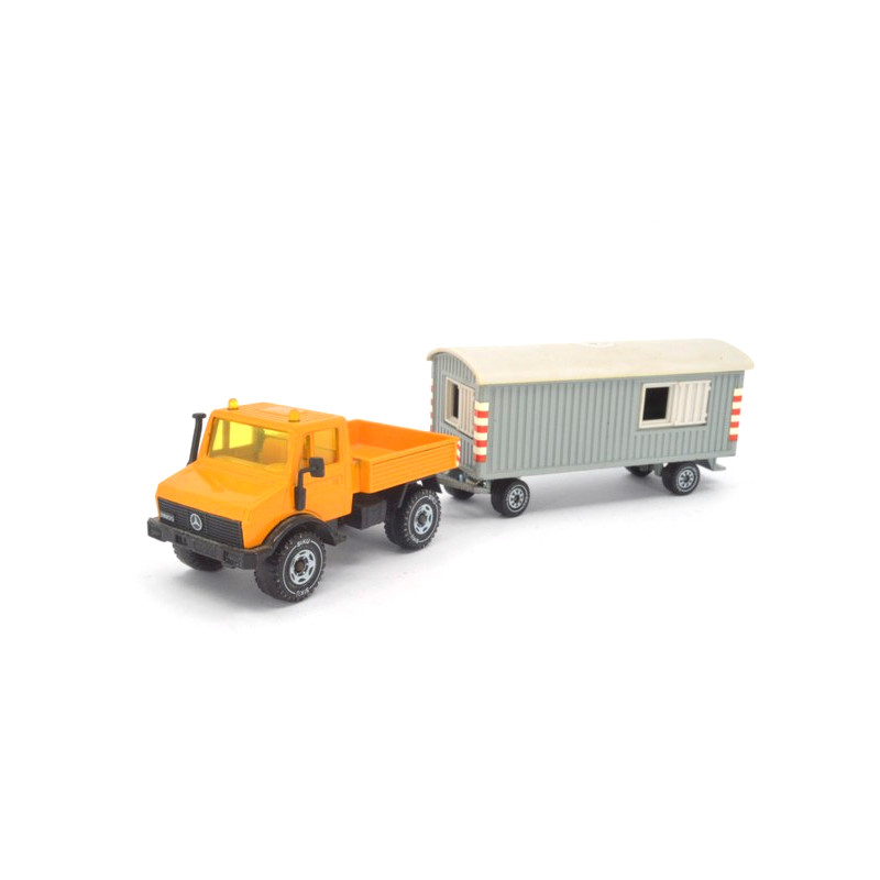Mercedes Unimog 1500 with construction trailer
