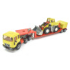 MAN 8.156F with low loader and wheel loader