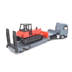 MAN TGX low loader with bulldozer