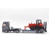 MAN TGX low loader with bulldozer