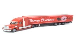 Freightliner Coronado with semi-trailer "Merry Christmas"