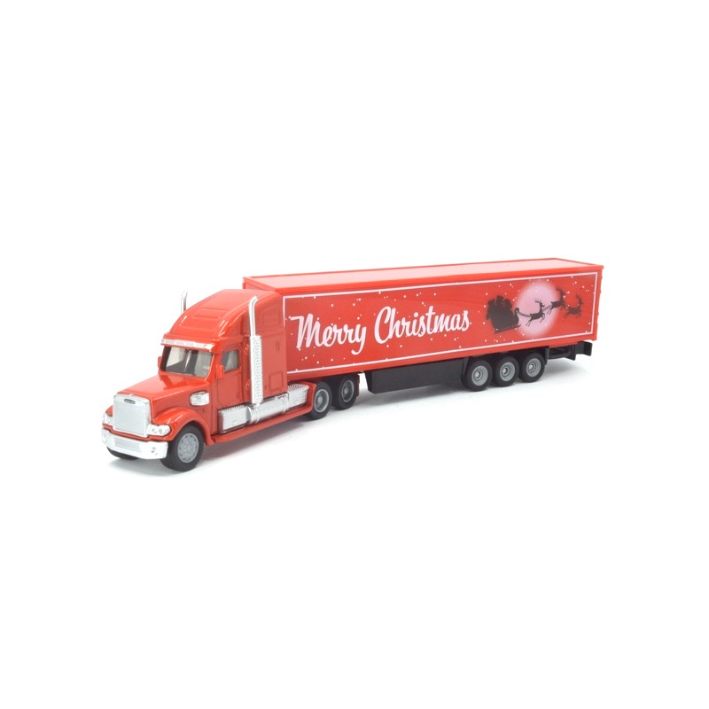 Freightliner Coronado mit Sattelauflieger "Merry Christmas"