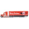Freightliner Coronado met oplegger "Merry Christmas"