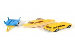 Ford Granada with boat