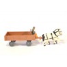 Wagen met twee paarden